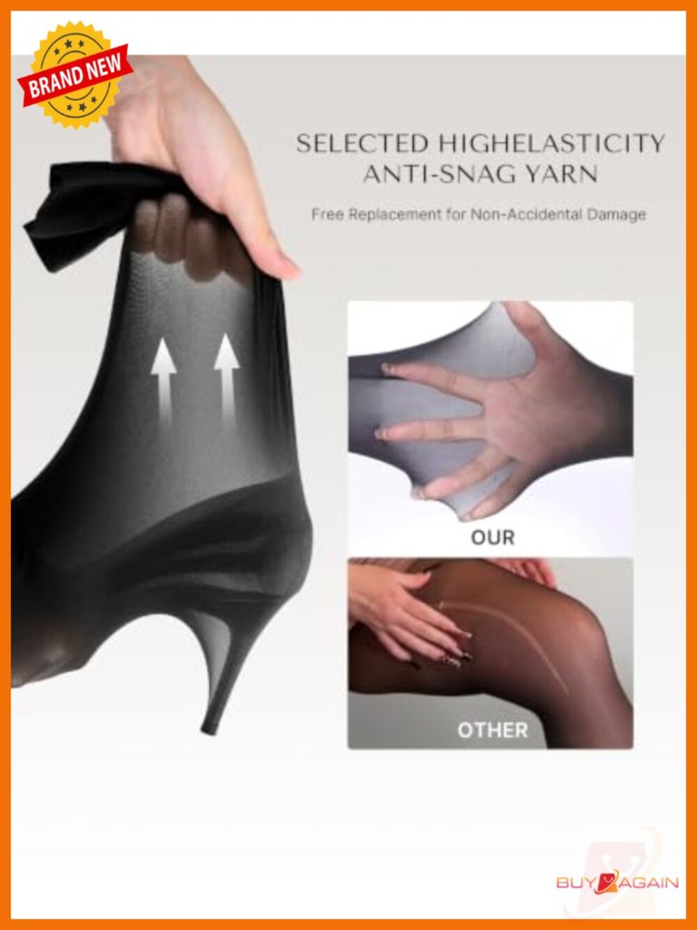 Full Body Shapewear Bodysuit Tummy Control Sheer Footless Pantyhose Compression - Picture 2 of 6